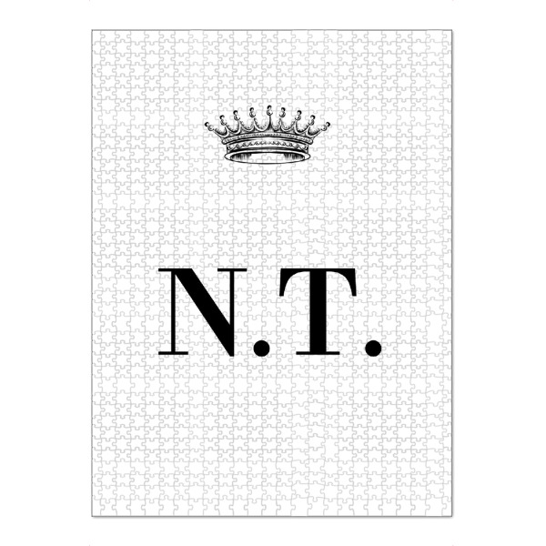 Puzzle Ravensburger "Queen NT" artboxONE - Schwarzweiß,Buchstaben