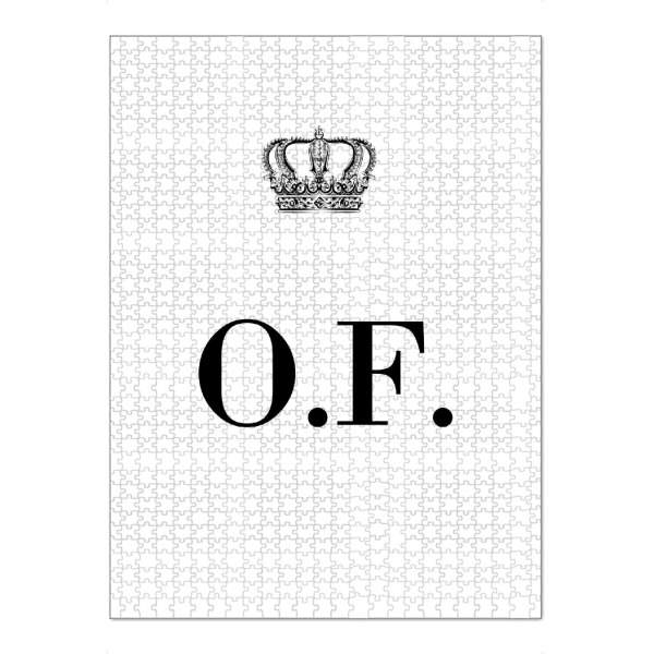 Puzzle Ravensburger "King OF" artboxONE - Schwarzweiß,Buchstaben