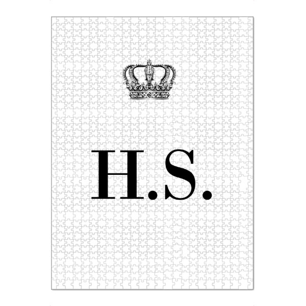 Puzzle Ravensburger "King HS" artboxONE - Schwarzweiß,Buchstaben