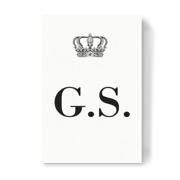 Leinwandbild "King GS" artboxONE - Schwarzweiß,Buchstaben