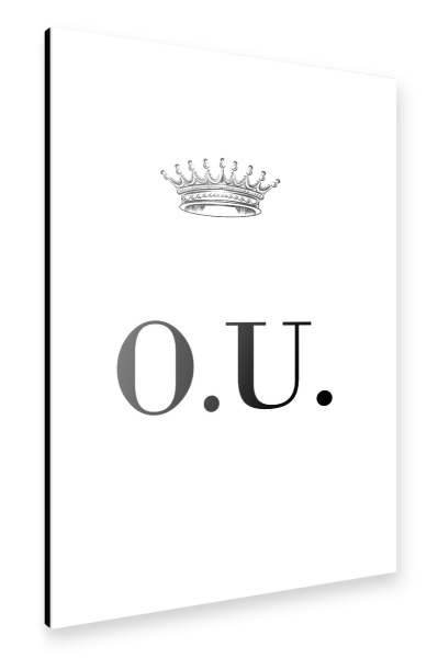 Alu-Dibond "Queen OU" 30x20 cm artboxONE