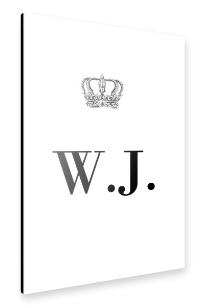 Alu-Dibond "King WJ" 30x20 cm artboxONE