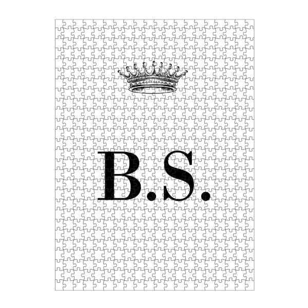 Puzzle Ravensburger "Queen BS" artboxONE - Schwarzweiß,Buchstaben