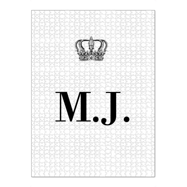Puzzle Ravensburger "King MJ" artboxONE - Schwarzweiß,Buchstaben