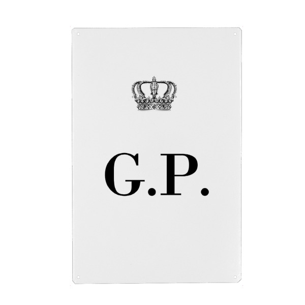 Holzbild "King GP" artboxONE - Schwarzweiß,Buchstaben