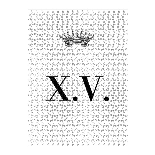 artboxONE Puzzle "Queen XV" artboxONE - Schwarzweiß,Buchstaben