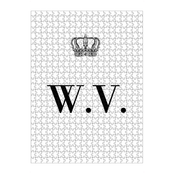 Puzzle Ravensburger "King WV" artboxONE - Schwarzweiß,Buchstaben