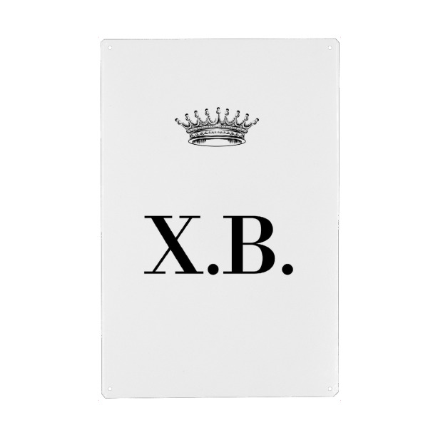 Holzbild "Queen XB" artboxONE - Schwarzweiß,Buchstaben