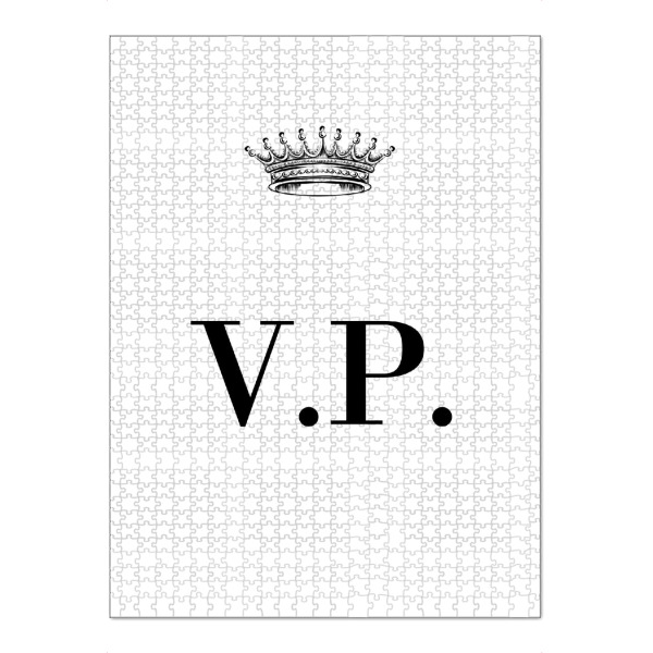 Puzzle Ravensburger "Queen VP" artboxONE - Schwarzweiß,Buchstaben