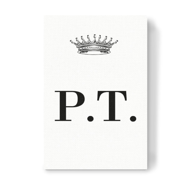 Leinwandbild "Queen PT" artboxONE - Schwarzweiß,Buchstaben