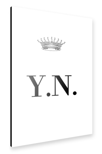 Alu-Dibond "Queen YN" 30x20 cm artboxONE