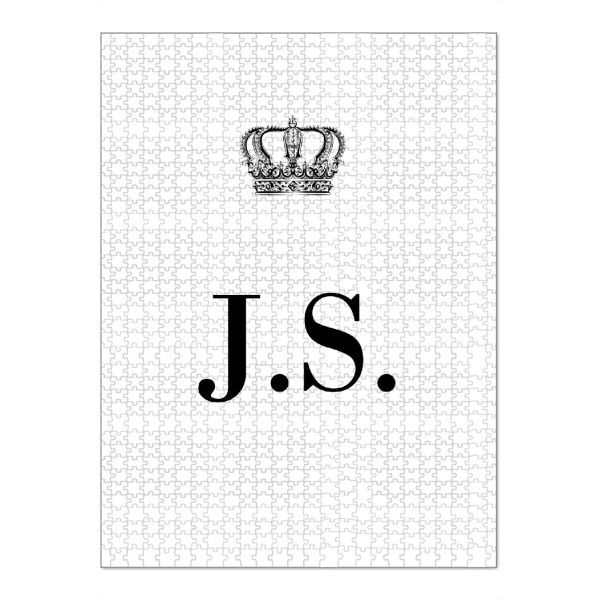 Puzzle Ravensburger "King JS" artboxONE - Schwarzweiß,Buchstaben
