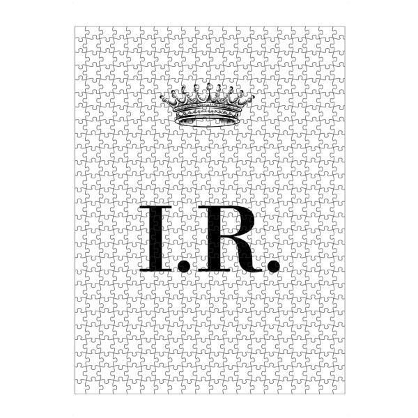 artboxONE Puzzle "Queen IR" artboxONE - Schwarzweiß,Buchstaben