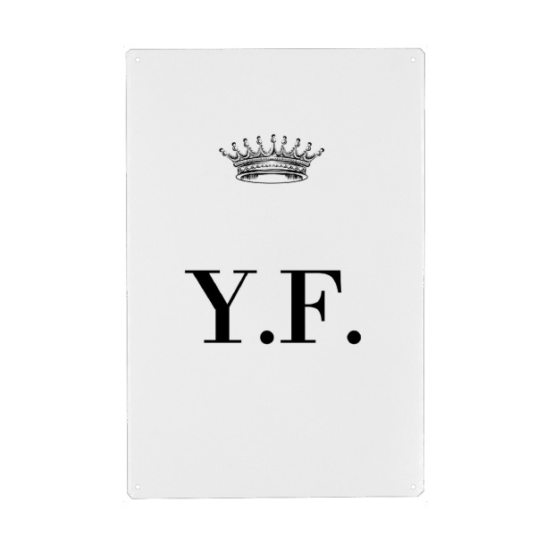 Holzbild "Queen YF" artboxONE - Schwarzweiß,Buchstaben