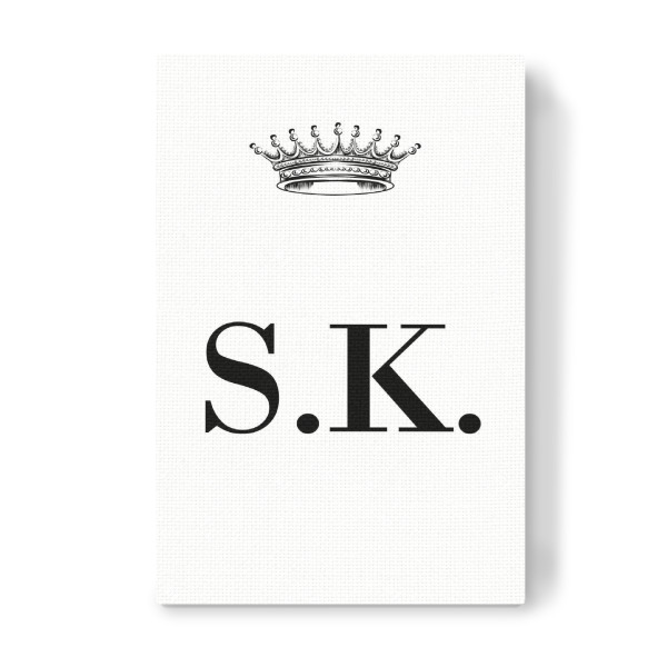 Leinwandbild "Queen SK" artboxONE - Schwarzweiß,Buchstaben