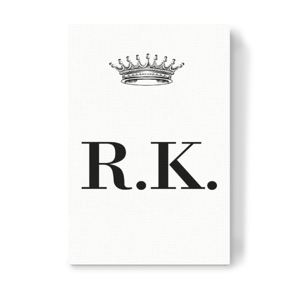 Leinwandbild "Queen RK" artboxONE - Schwarzweiß,Buchstaben