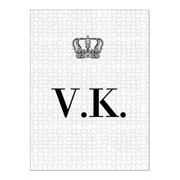 Puzzle Ravensburger "King VK" artboxONE - Schwarzweiß,Buchstaben