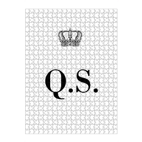 Puzzle Ravensburger "King QS" artboxONE - Schwarzweiß,Buchstaben