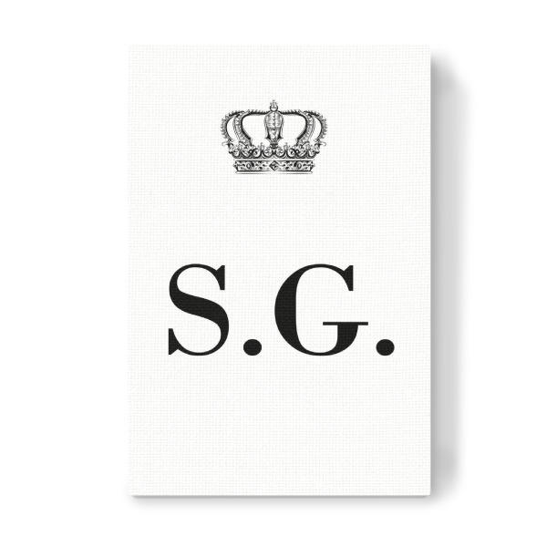 Leinwandbild "King SG" artboxONE - Schwarzweiß,Buchstaben
