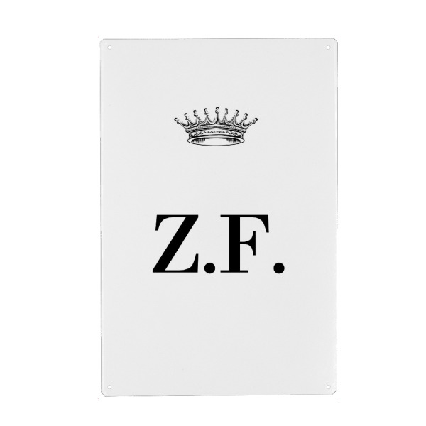 Holzbild "Queen ZF" artboxONE - Schwarzweiß,Buchstaben