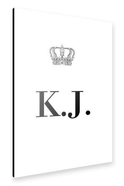 Alu-Dibond "King KJ" 30x20 cm artboxONE