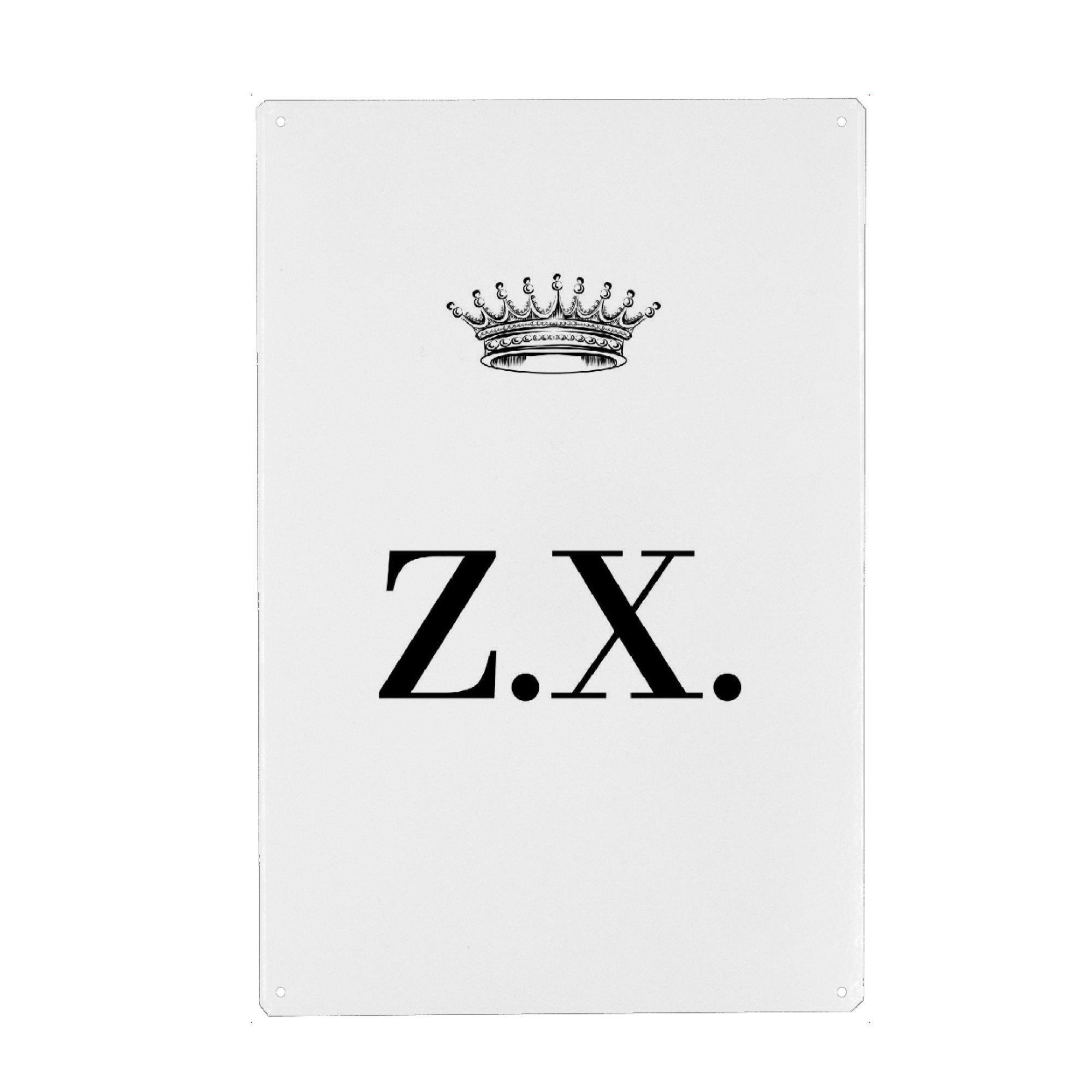 Holzbild "Queen ZX" artboxONE - Schwarzweiß,Buchstaben