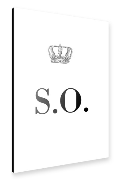 Alu-Dibond "King SO" 30x20 cm artboxONE