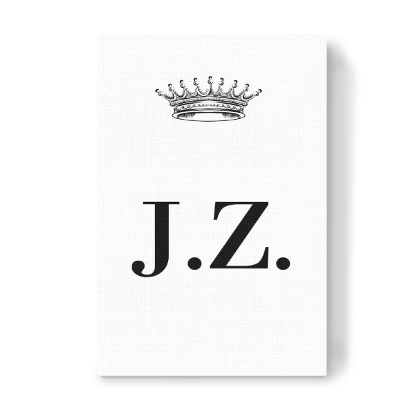 Leinwandbild "Queen JZ" artboxONE - Schwarzweiß,Buchstaben