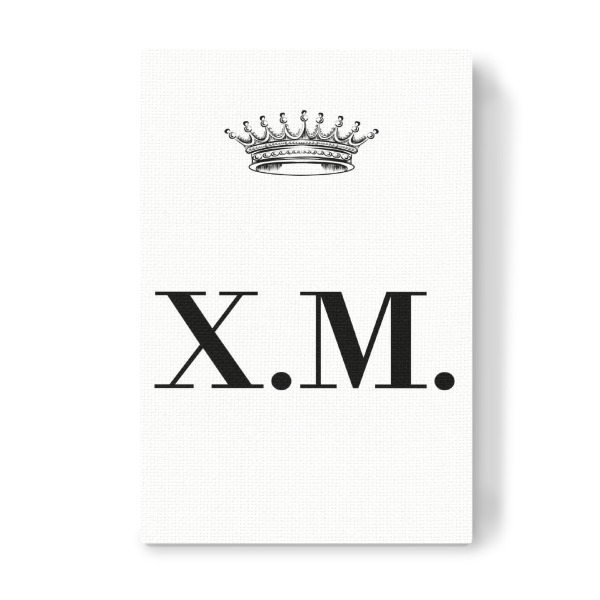 Leinwandbild "Queen XM" artboxONE - Schwarzweiß,Buchstaben