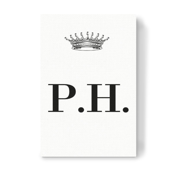 Leinwandbild "Queen PH" artboxONE - Schwarzweiß,Buchstaben