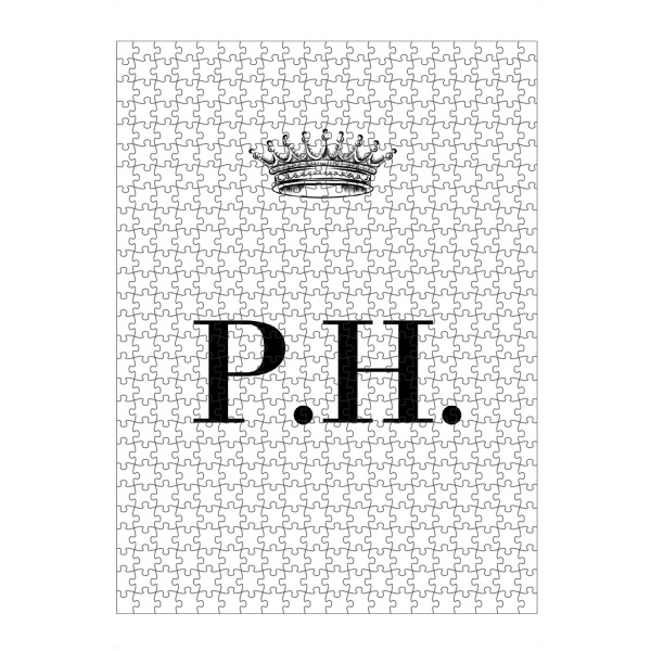 Puzzle Ravensburger "Queen PH" artboxONE - Schwarzweiß,Buchstaben