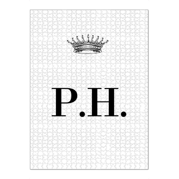 Puzzle Ravensburger "Queen PH" artboxONE - Schwarzweiß,Buchstaben