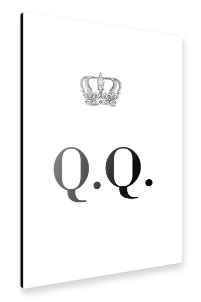 Alu-Dibond "King QQ" 30x20 cm artboxONE
