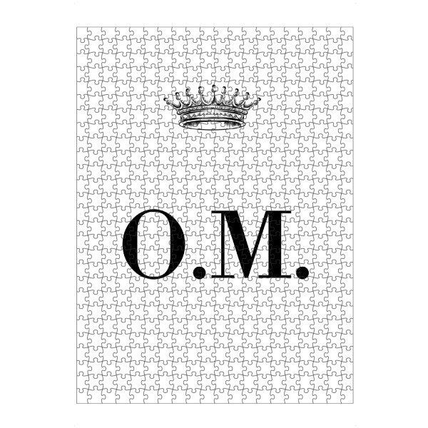 Puzzle Ravensburger "Queen OM" artboxONE - Schwarzweiß,Buchstaben