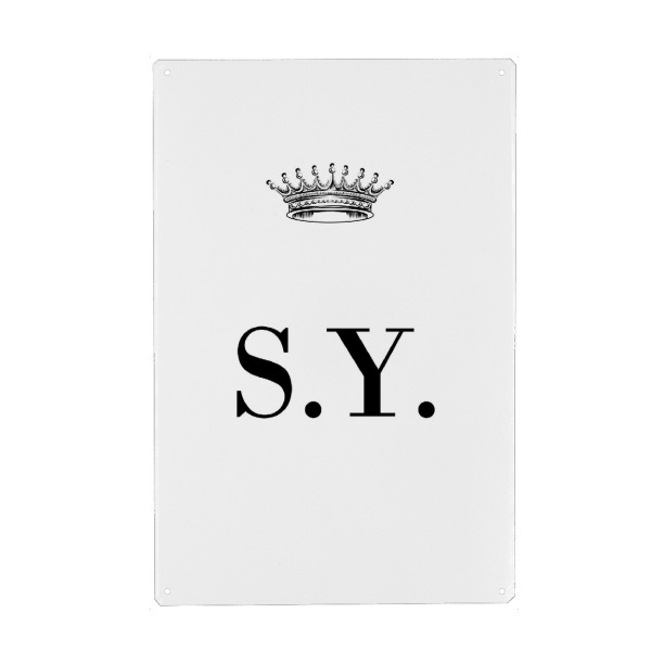 Holzbild "Queen SY" artboxONE - Schwarzweiß,Buchstaben