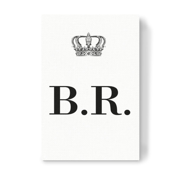 Leinwandbild "King BR" artboxONE - Schwarzweiß,Buchstaben