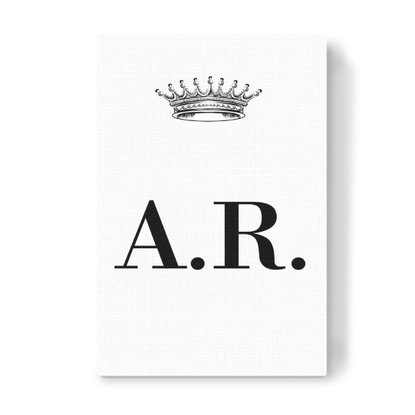 Leinwandbild "Queen AR" artboxONE - Schwarzweiß,Buchstaben