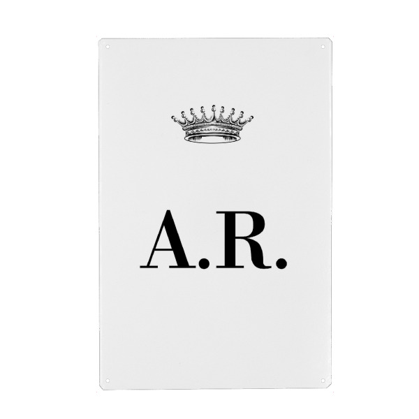 Holzbild "Queen AR" artboxONE - Schwarzweiß,Buchstaben