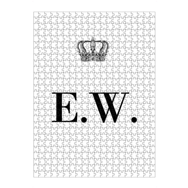 Puzzle Ravensburger "King EW" artboxONE - Schwarzweiß,Buchstaben