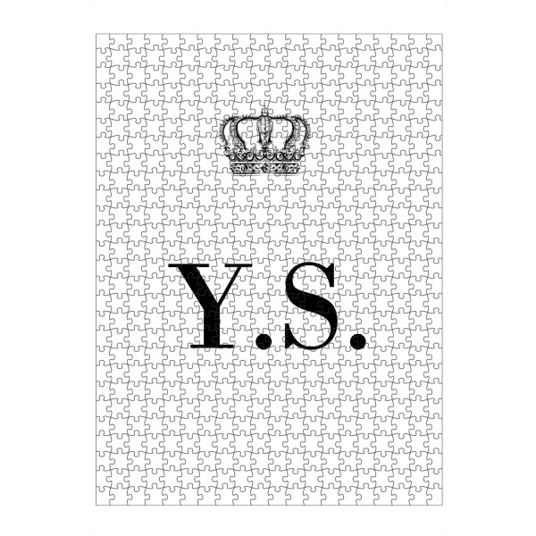 Puzzle Ravensburger "King YS" artboxONE - Schwarzweiß,Buchstaben