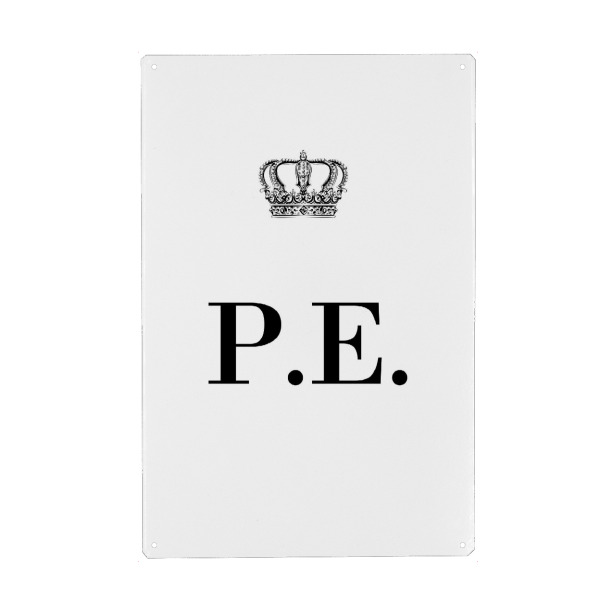 Holzbild "King PE" artboxONE - Schwarzweiß,Buchstaben