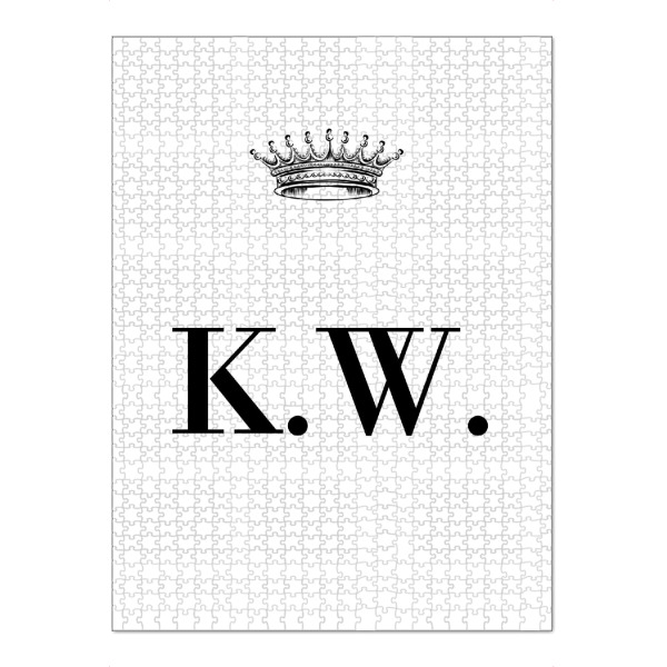 Puzzle Ravensburger "Queen KW" artboxONE - Schwarzweiß,Buchstaben