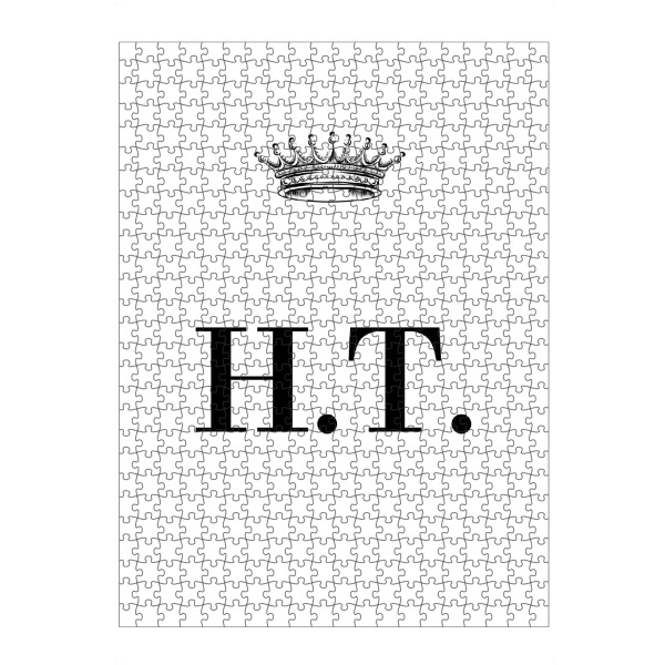 artboxONE Puzzle "Queen HT" artboxONE - Schwarzweiß,Buchstaben