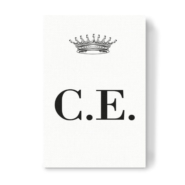 Leinwandbild "Queen CE" artboxONE - Schwarzweiß,Buchstaben
