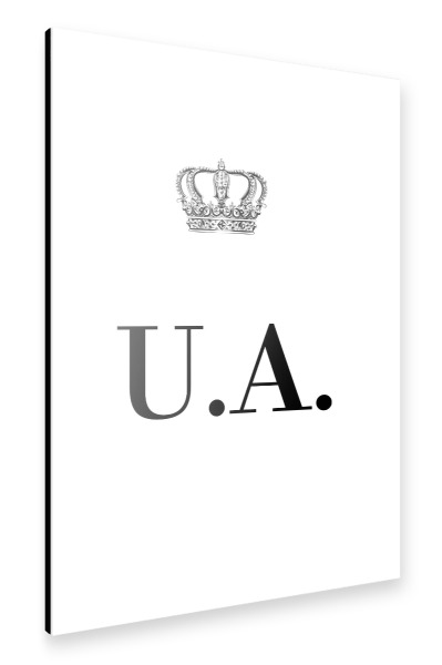Alu-Dibond "King UA" 30x20 cm artboxONE