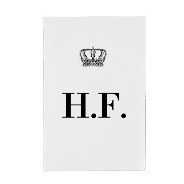 Holzbild "King HF" artboxONE - Schwarzweiß,Buchstaben