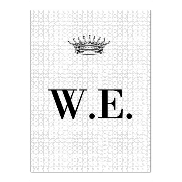 Puzzle Ravensburger "Queen WE" artboxONE - Schwarzweiß,Buchstaben