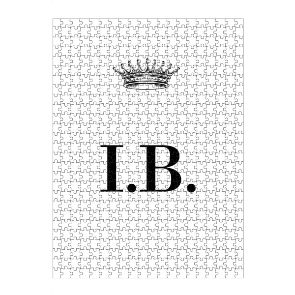 artboxONE Puzzle "Queen IB" artboxONE - Schwarzweiß,Buchstaben