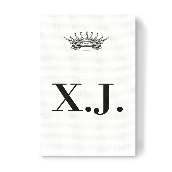 Leinwandbild "Queen XJ" artboxONE - Schwarzweiß,Buchstaben