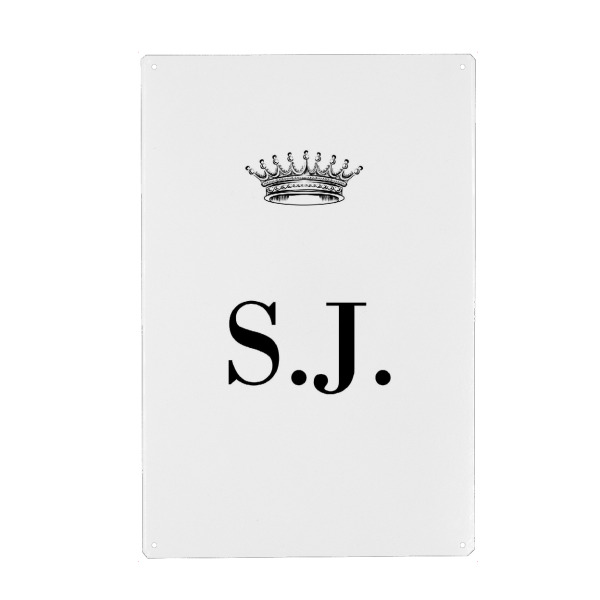 Holzbild "Queen SJ" artboxONE - Schwarzweiß,Buchstaben